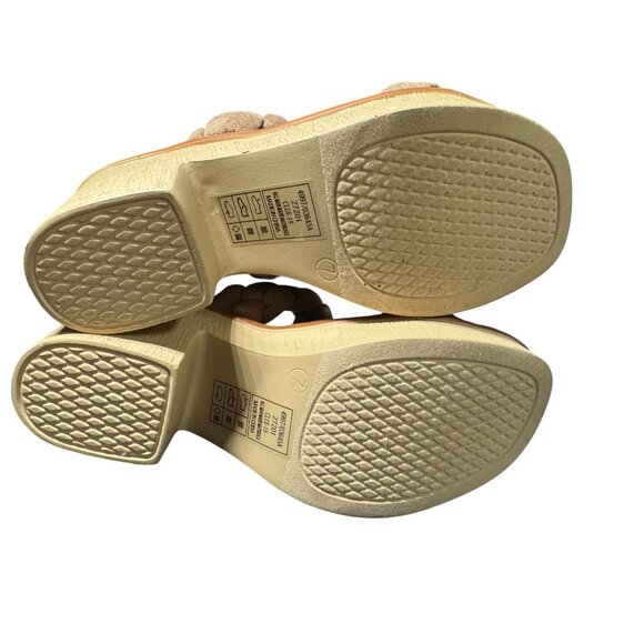 Pierre Dumas Women's‎ Braided Strap Wedge Sandals Beige Size 7.5 NWOT - Picture 6 of 9